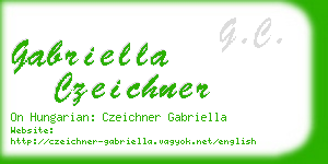 gabriella czeichner business card